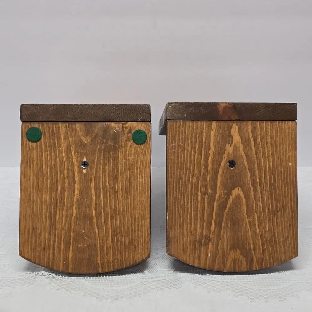 Vintage Wooden Teddy Bear Bookends Jointed Paws Cottagecore Nursery Rustic Decor